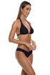 Luli Fama Spotted With Love Wavy Full Ruched Back Bottom
