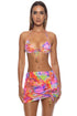 Luli Fama Blooming Spark Molded Push Up Bandeau Halter Top