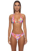 Luli Fama Blooming Spark Triangle Halter Top