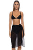 Luli Fama Sheer Intentions Long Wrap Skirt
