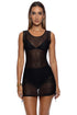 Luli Fama Sheer Intentions Tank Short Dress