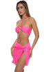 Luli Fama Solar Pop Ring Twist Front Skirt