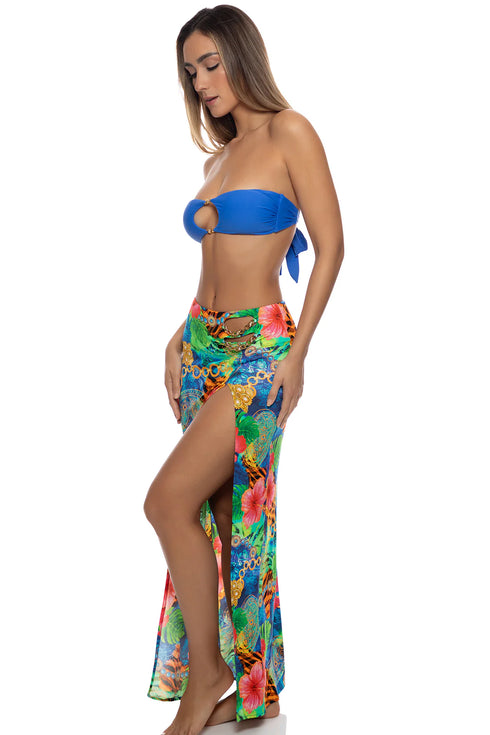 Luli Fama Jungle Reign Chain Skirt