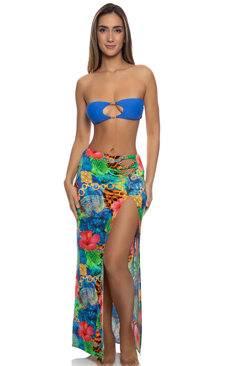 Luli Fama Jungle Reign Chain Skirt