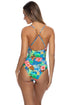 Luli Fama Jungle Reign Reversible Link Scoop Neck One Piece Fuller Coverage