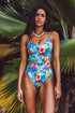 Luli Fama Jungle Reign Reversible Link Scoop Neck One Piece Fuller Coverage