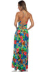 Luli Fama Jungle Reign Halter Ring Long Dress