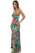 Luli Fama Jungle Reign Halter Ring Long Dress