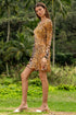 Luli Fama Tigressa Long Sleeve Short Dress