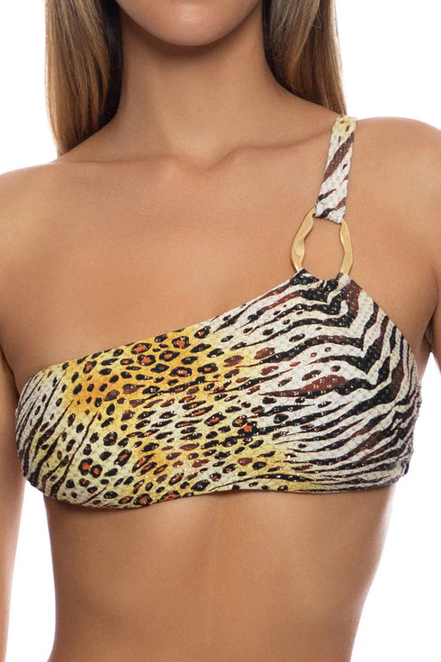 Luli Fama Tigressa One Shoulder Ring Top