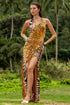 Luli Fama Tigressa Halter Long Dress