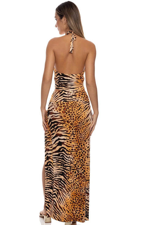 Luli Fama Tigressa Twist Front Skirt