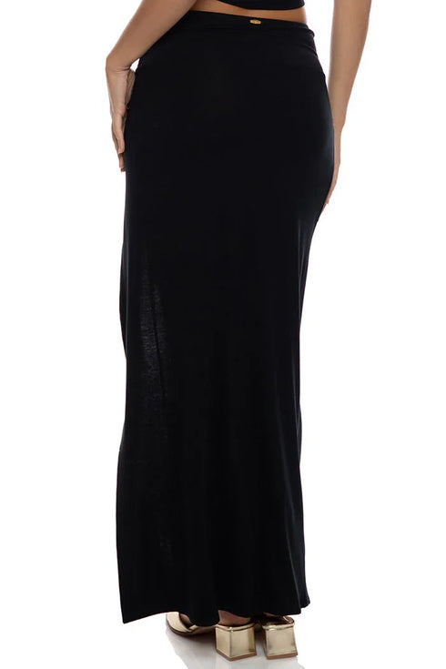 Luli Fama Femme Allure Twist Front Skirt