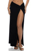 Luli Fama Femme Allure Twist Front Skirt