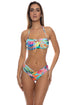 Luli Fama Ocean's Kiss Ruched Bandeau Top
