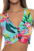 Luli Fama Ocean's Kiss Ruched Tank Top