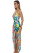 Luli Fama Ocean's Kiss Ruched Front Tank Maxi Dress