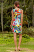 Luli Fama Ocean's Kiss Ruched Sides Tank Dress