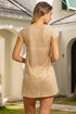 Luli Fama Golden Drift V Neck Tie Cover Up