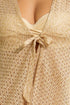 Luli Fama Golden Drift V Neck Tie Cover Up