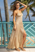 Luli Fama Golden Drift Long Tank Dress