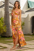 Luli Fama Paradise Prowl Halter Ring Cut Out Maxi Dress