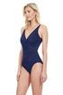 Gottex Lattice V-Neck Surplice One Piece Swimsuit