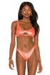 Luli Fama Babes Just Want Sun Scoop Neck Cut Out Top