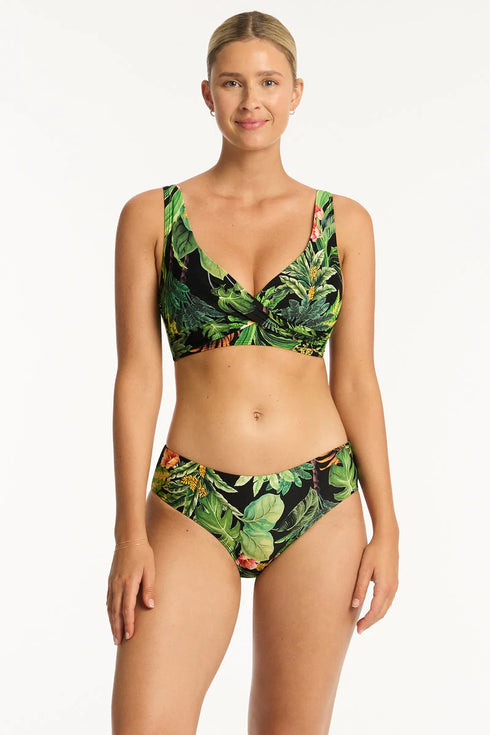 Sea Level Lotus Cross Front Bra Top