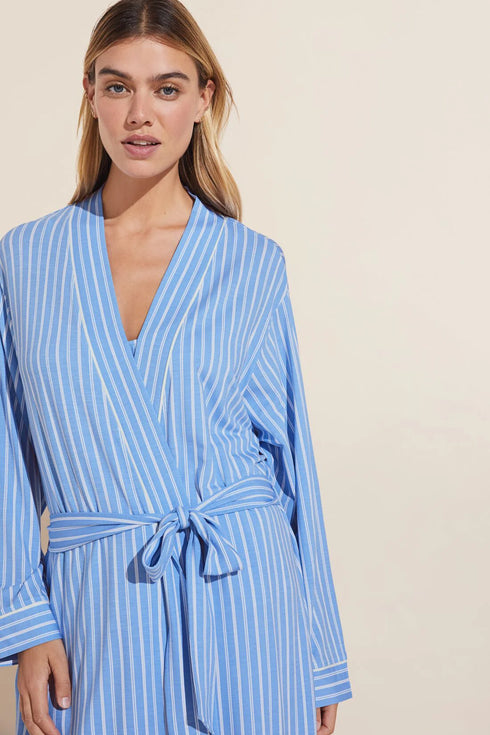 Eberjey Gisele Printed Modal Long Robe