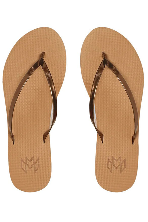 Malvados Lux II Bronzed Flip Flops