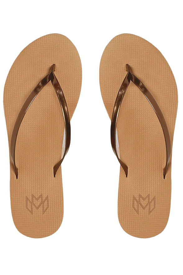 Malvados Lux II Bronzed Flip Flops