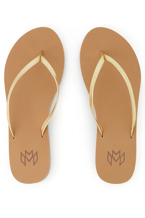 Malvados Lux II Golden Flip Flops