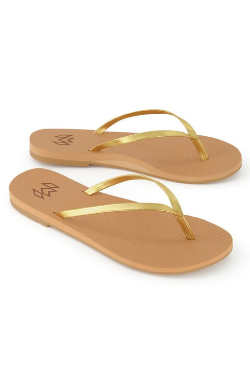 Malvados Lux II Golden Flip Flops