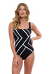 Gottex Mirage Full Coverage Square Neck One Piece Swimsuit