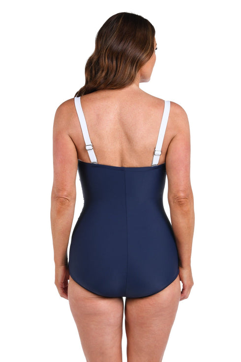 Maxine Of Hollywood Solid Bandeau Maillot