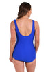 Maxine Of Hollywood Textured Spa Solids Girl Leg One Piece