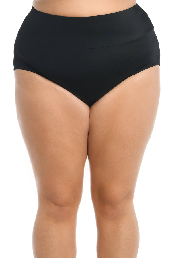 Maxine Of Hollywood Solid Mid Waist Bottom
