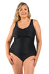 Maxine Of Hollywood Solid Over The Shoulder Maillot