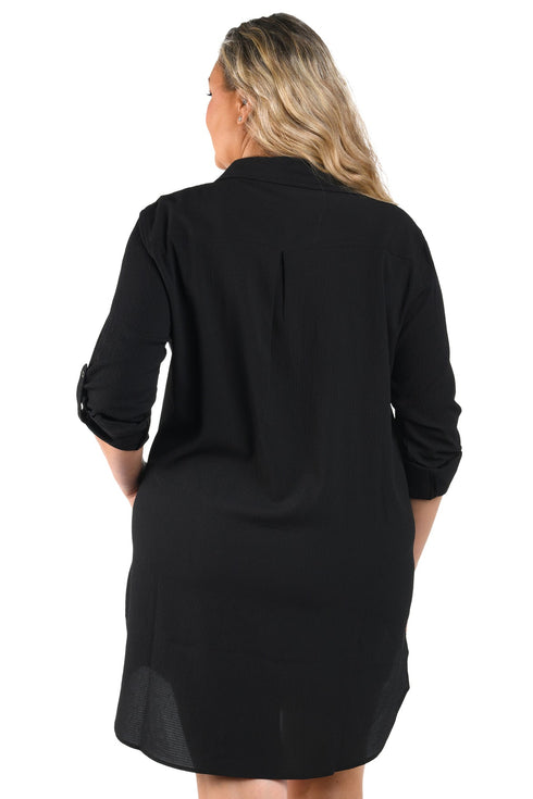 Maxine Of Hollywood Pls Button Down Tunic