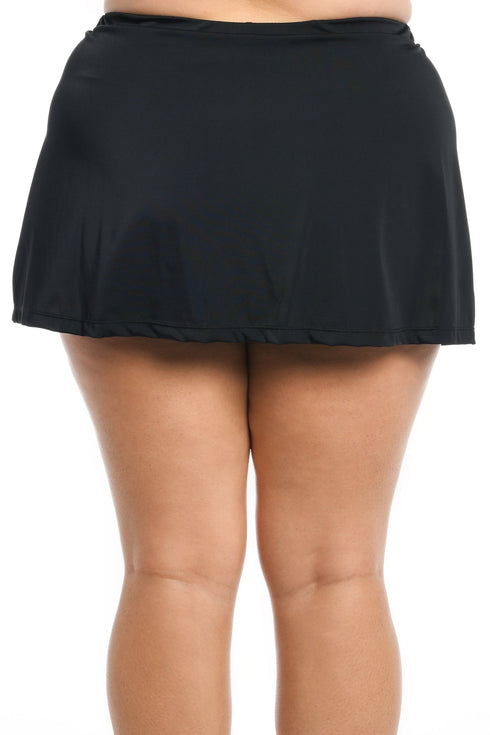 Maxine Of Hollywood Pls Solid Skirted Pant