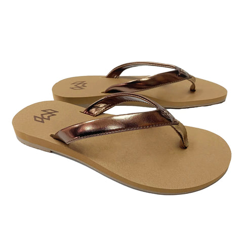 Malvados Marley Bronzed Flip Flops