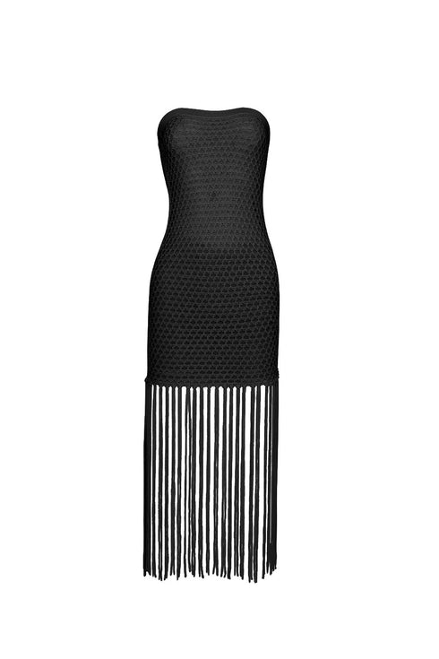 PQ Swim Midnight Vanessa Fringe Dress