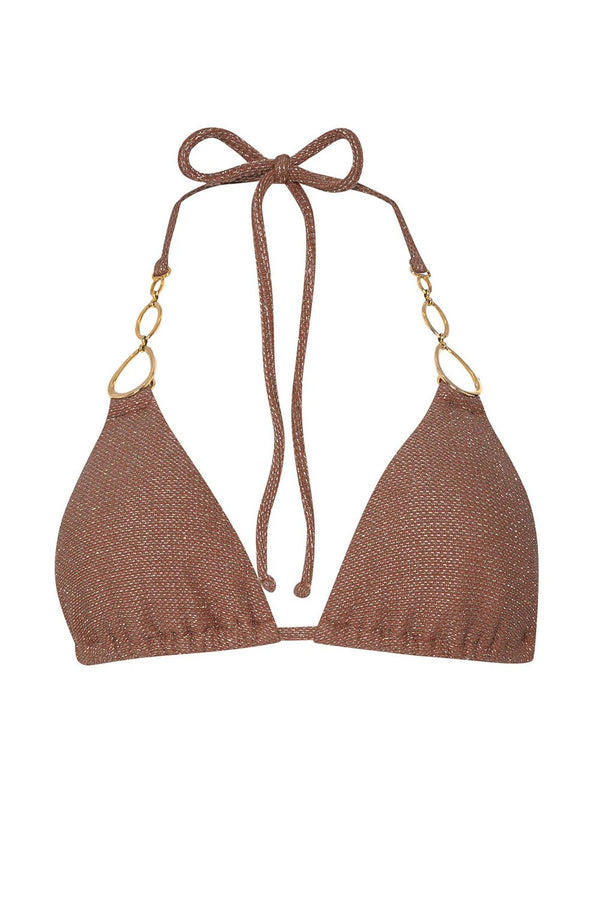 PQ Swim Mocha Mara Triangle Top