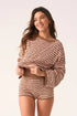 PQ Swim Mocha Palmer Top