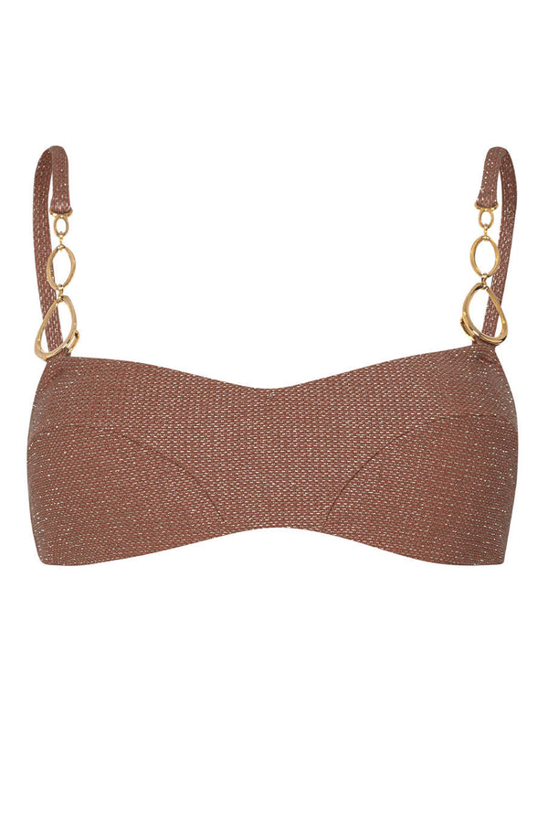 PQ Swim Mocha Sasha Bralette Top