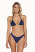 PQ Swim Navy Basic Ruched Bottoms