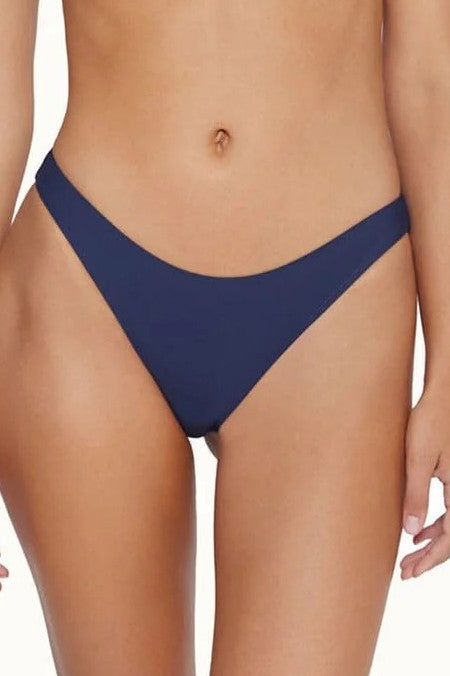 PQ Swim Navy Basic Ruched Bottoms