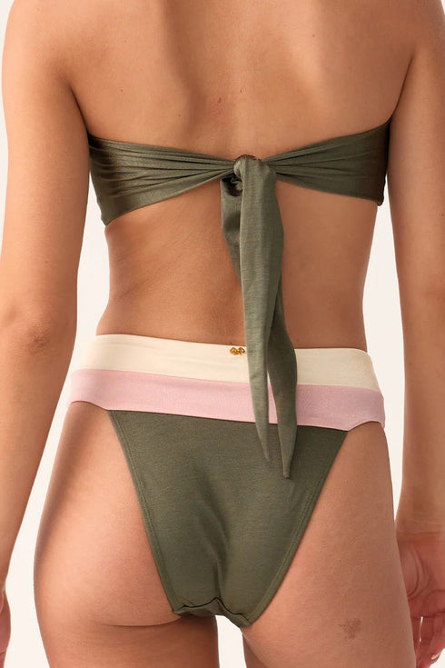 PQ Swim Olive Banded Bottom