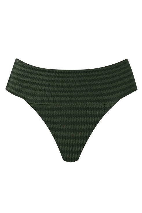 PQ Swim Olive Banded High Waist Bottoms